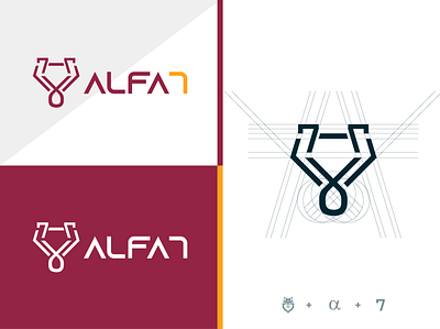 ALFA7 Alpha Wolf Logo 3d 7 alpha animation branding crypto design electric golden ratio graphic design illustration logo motion graphics seven ui vector wolf