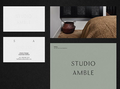 Studio Amble Branding branding branding design detail furnishing identity design interior design layout layout design ui