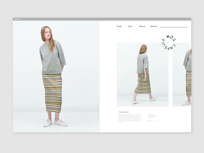 Capsule Mód Website design fashion fashion app ui web design website