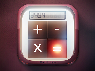 Calculator app icon android app icon calculator graphic design icon illustration ios light numbers orange photoshop