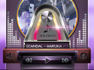 Music player @ Lockscreen jukebox music ui