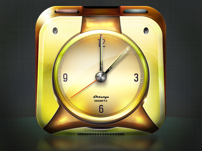 Modern Clock icon clock icon time wood