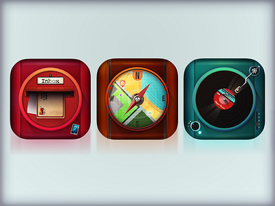 Three App icons