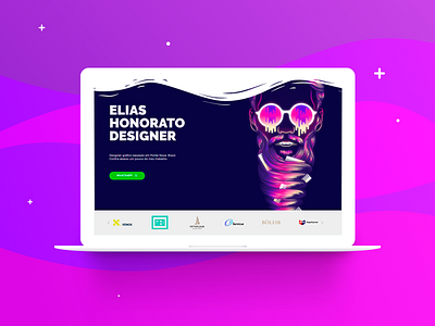 Site Elias Honorato desiginspiration ilustracion interace site design