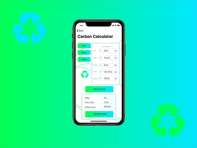 UI.Challenge.Day4.Carbon.Calculator design sustainability ui uichallange ux