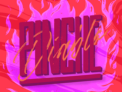 Pinche Diablo diablo fire illustration illustrations illustrator letter lettering lettering art lettering logo letters logo photoshop vector