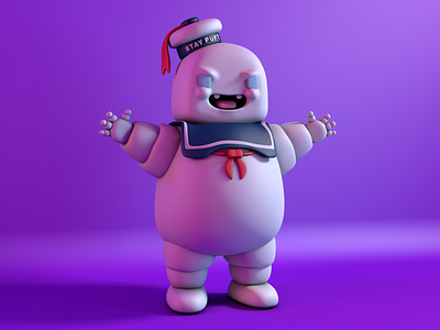 StayPuft 3d 80s c4d character character design characterdesign cinema4d design ghostbusters photoshop render