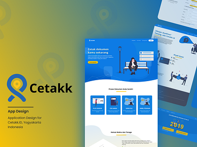 Cetakk Website ui design