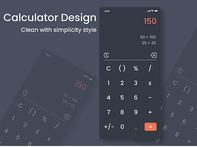 Daily UI #4 - Calculator Design