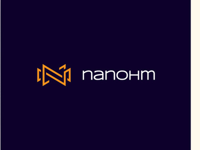 Nanohm design icon logo logo a day logo design