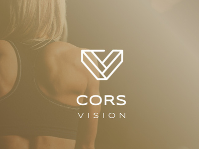 Cors Vision design icon logo logo a day logo design