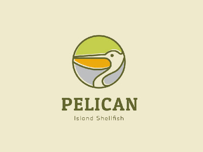 Pelican logo branding design flat icon logo logo a day logo design