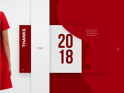 End of year 2018 flat illustration layout layoutdesign typogaphy ui web desgin