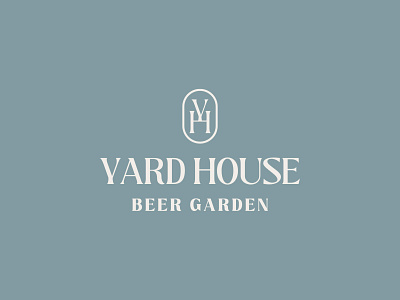 Yard House Beer Garden beer beer garden branding garden graphic design icon logo minimal typography vector