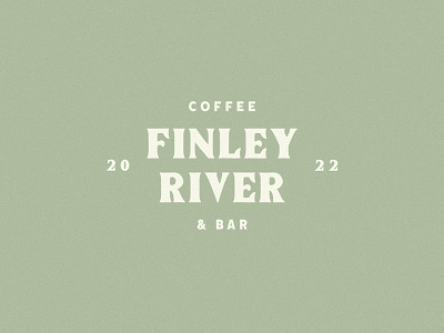 Finley River Coffee & Bar 417 branding design finley river flat graphic design logo minimal missouri ozark ozarks springfield typography vector