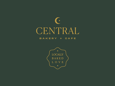 Central Bakery + Cafe bakery branding cafe central design flat graphic design logo minimal typography vector