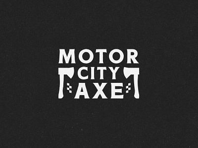 Motor City Axe axe branding design detroit flat graphic design logo minimal motor vector