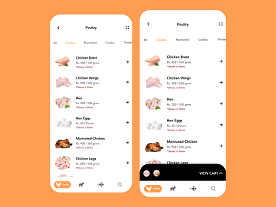 Meat ordering app apps design design app designer designers e commerce minimal mobile ui ui ux