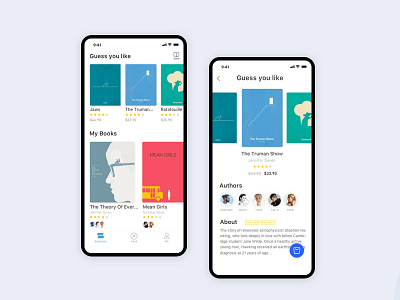 New Bookstore books design read ui ux