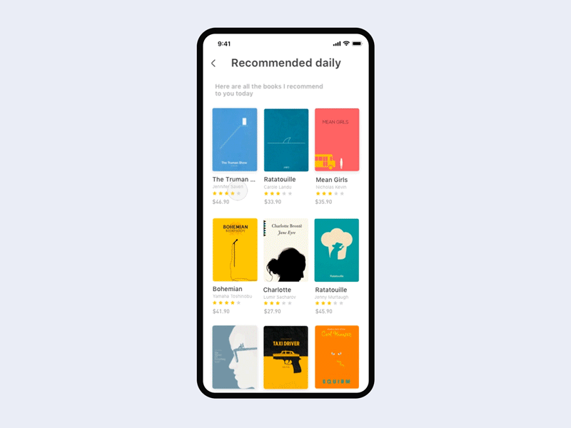 New Bookstore7 app books design read ui ux