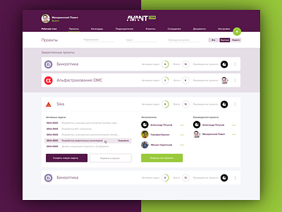 AVANT CRM Projects