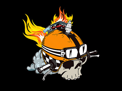 Moto Garage Logo concept badge concept design garage graphic logo moto skull
