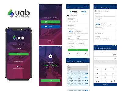 uab bank merchant app, UX /UI design demo version app ui ux