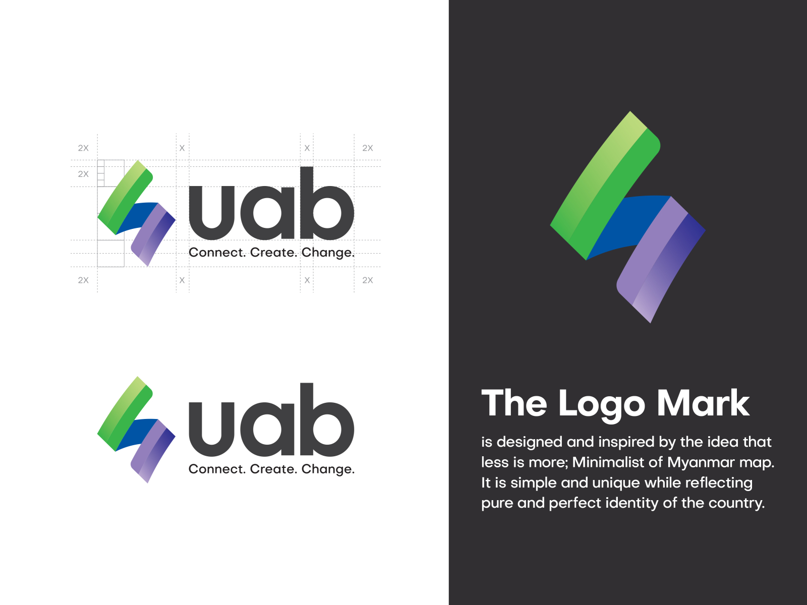 uab bank logo by Nay Lin Aung on Dribbble