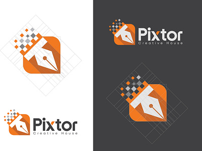 Logo design for Creative House (Pixel + Vector= Pixtor)