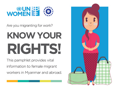 UN Women Project (pamphlet cover) illustration vector