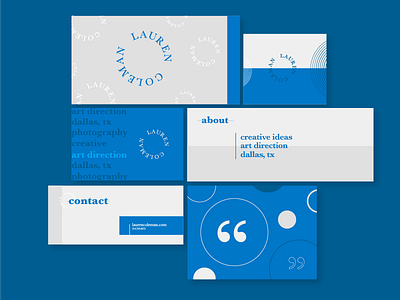 personal branding_concept one art director blue branding color block personal personal branding