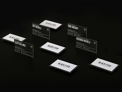 Business Cards black and white branding business cards layout logo matte minimal typography