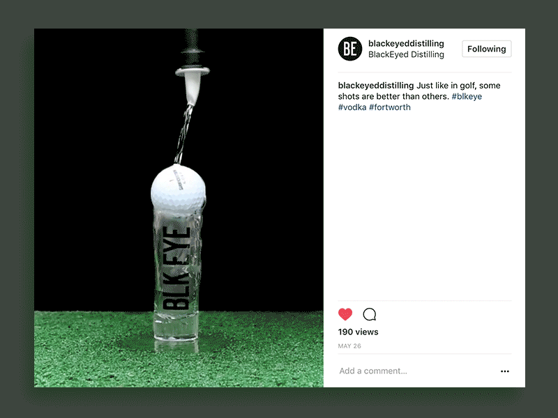 Blk Eye Vodka Social Media