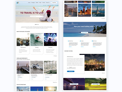 Travel and Explore category design explore travel ui ux