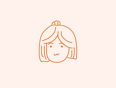 orange girl adobe illustrator design drawing illustration illustrator orange pink vector