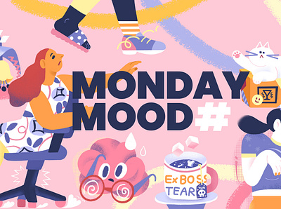 MONDAY MOOD design graphic design illustration