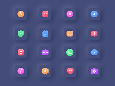 Mobile theme design icon ui
