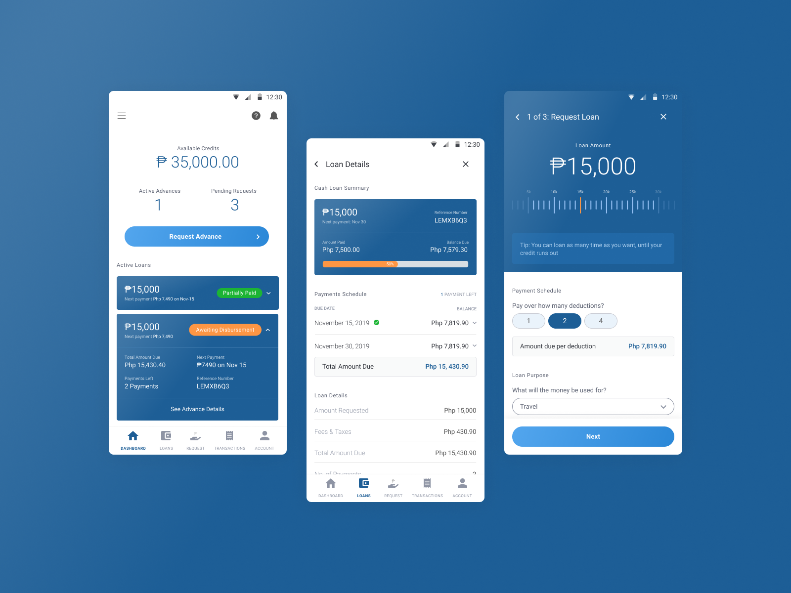 Loan App UI By Nichole Tatlonghari On Dribbble