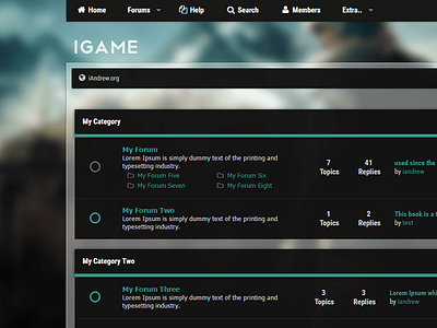 iGame Theme design forum mybb