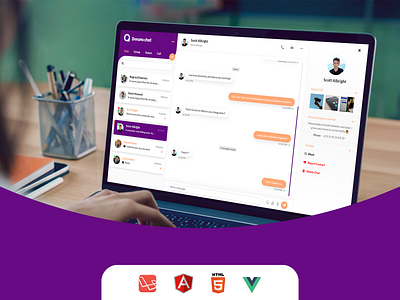 DreamsChat - Chat and Messenger HTML Template + Admin Dashboard chat template group chat imo messenger template single chat video call voice call whatsapp template