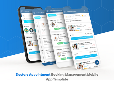Doccure - Appointment Booking Management Mobile App Template appointment booking appointment scheduling booking management template clinic appointment template doctor booking template