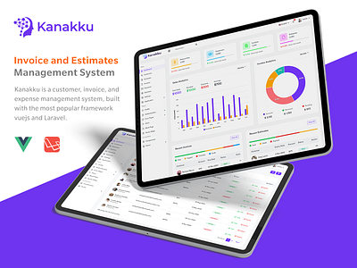 Kanakku - Invoice and Estimates Management System business management client management customer management script expenses management script invoice management kanakku laravel script online payment tax management script