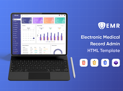 EMR - Electronic Medical Record Admin Template admin dashboard admin dashboard bootstrap admin template appointment booking bootstrap 4 bootstrap admin template