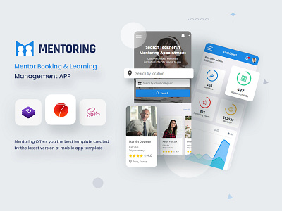 Mentoring - Courses Booking Mobile App Template Framework7