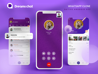 DreamsChat - WhatsApp Clone - Native Android App android app native app whatsapp whatsapp chat whatsapp clone whatsapp script