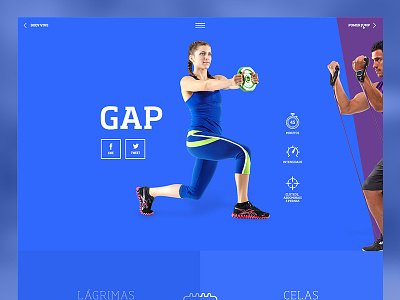 GAP blue burguer fit fitness flat gap gym intensity minutes sport target workout