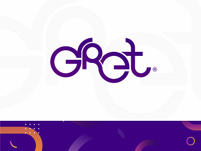 Gret Logo app branding business calligraphy colorful design designwings dezine dezinewings gret illustrator logo project simple typography ui ux vector web wings