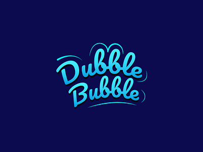 #DailyUI :: 007 :: Logo bubble gum calligraphy daily 100 daily ui day 007 handwritten logo simple ui ux vector