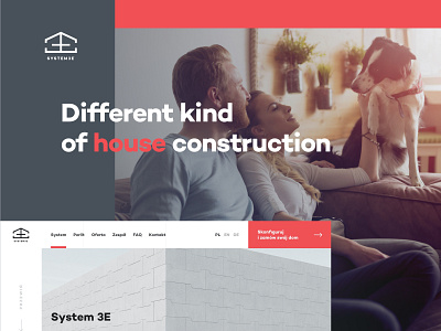 System 3E - About page clean grid layout web web design website