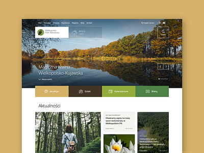 Polish National Parks - new website concept